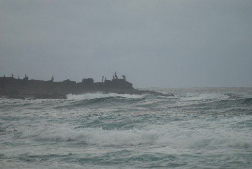 Fishermen on the point