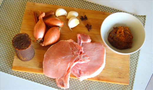 Ingredients used in the dish