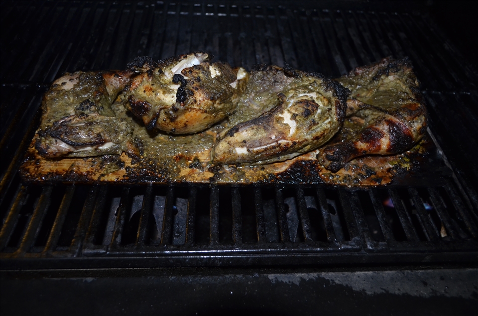 Aromatic jerk chicken grilled to perfection