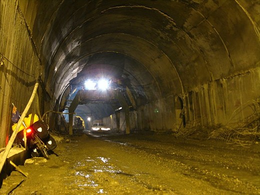Inside Anzob Tunnel