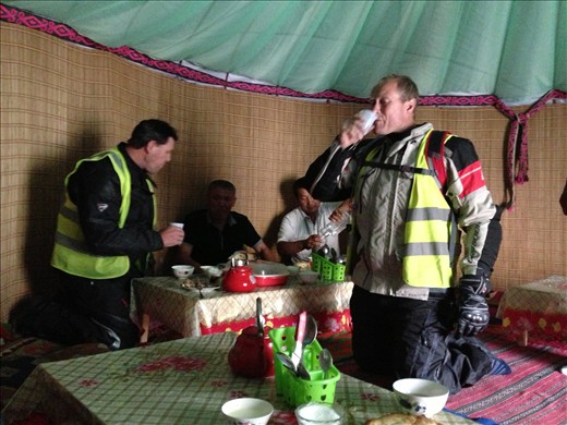 some vodka and horse liver