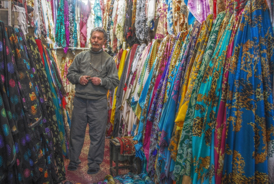 In the kingdom of colors. Tabriz, local market.