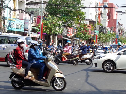 Street scene when we take a walk before heading to the airport