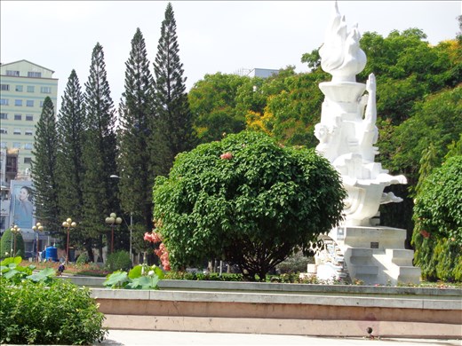 The park across the street from our hotel