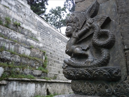 A Hindu god shrine at Pashupatinath temple.