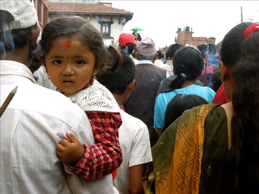 This little girl at Gai Jatra was so pretty, I just had to take a photo.
