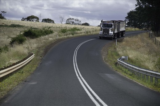 The truck driver usually doesn't stop before his final destination.