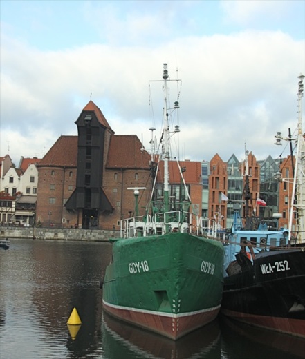 Looking across the harbor at the Crane