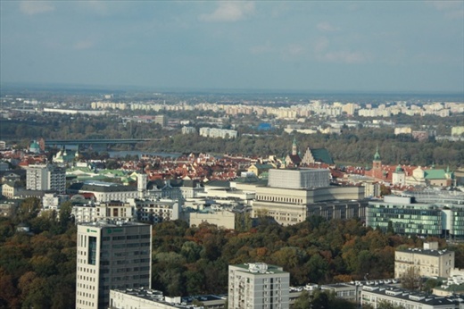 View of Old City from the Palace of Culture and Science