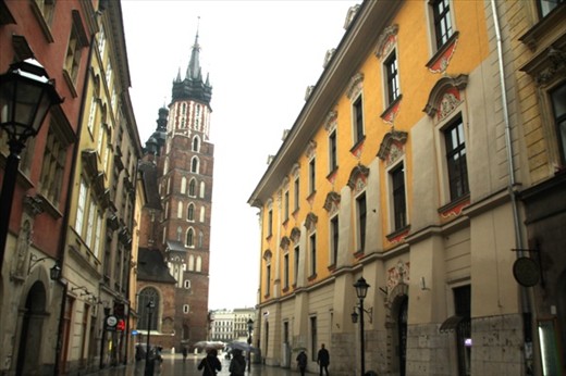 Rainy day streets, Krakow