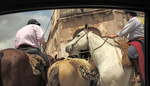 Gaucho bar after the parade, Día de la Tradición