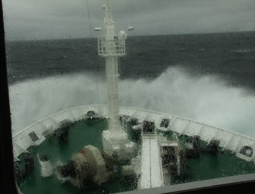 View from the bridge, Drake Passage