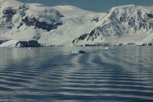 Fournier Bay, disturbed only by our wake
