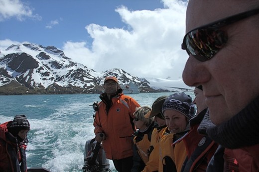 View from a speeding Zodiac