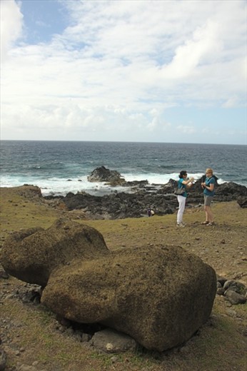 Connie, Heung and moai