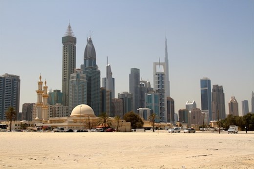 Desert and skyscrapers, Dubai