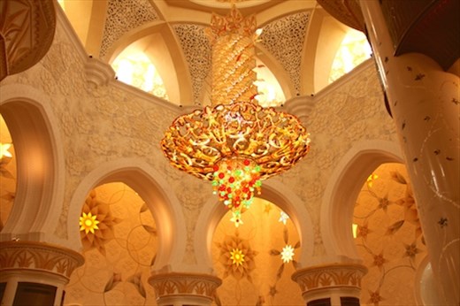 Chandelier, Sheikh Zayad Grand Mosque, Abu Dhabi