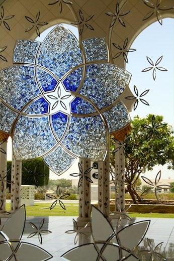 Stained glass, Sheikh Zayad Grand Mosque, Abu Dhabi