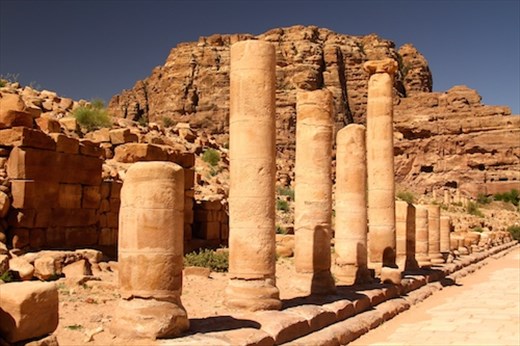 Roman colonnaded street, Petra
