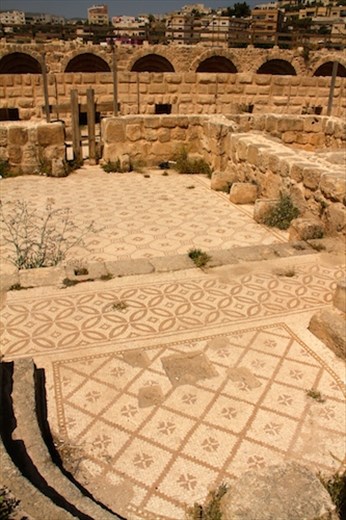 Mosaic at Byzantine Chruch, Jerash