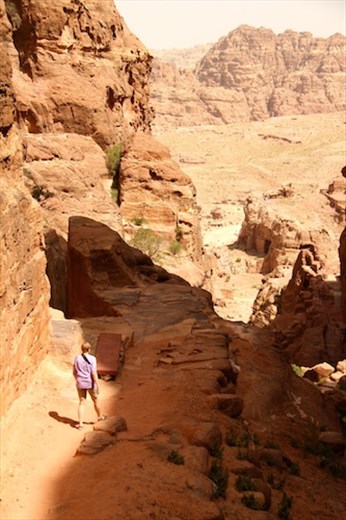 Going down!  High Place of Sacrifice