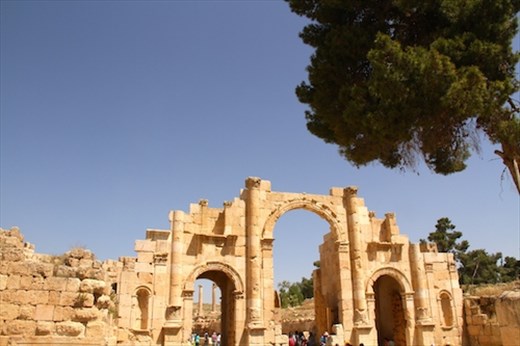Entrance to the Oval Plaza, Jerash