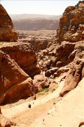 Looking back, Monastery Trail, Petra: by vagabonds3, Views[330]