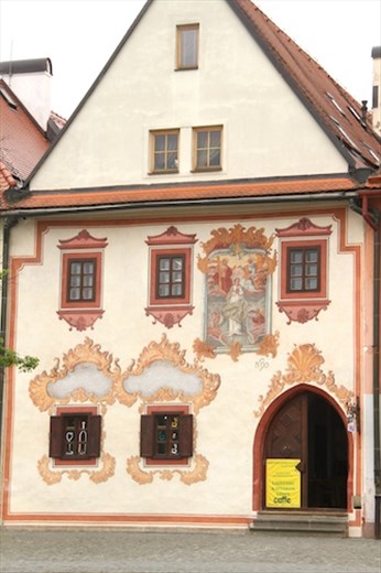Painted building, Bardojov Medieval city