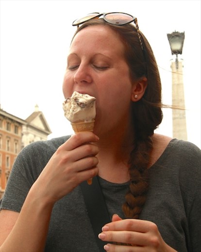 A well-earned gelato