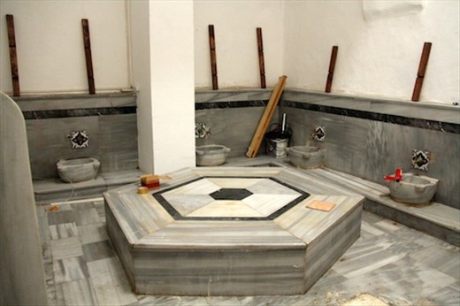 Nearly restored hammam, Yesil