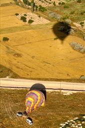 That's our shadow as we descend, Ballooning Cappadocia: by vagabonds3, Views[411]
