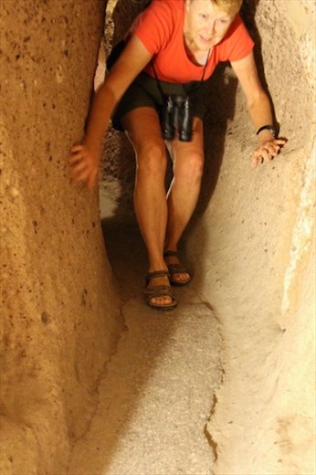 A tight squeeze for my main squeeze, Kaymakli Underground City