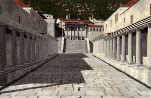 The agora at Sagalossos then ...