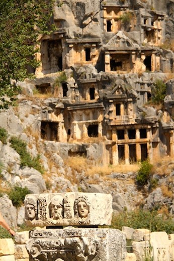 Rock cut tombs of Myra
