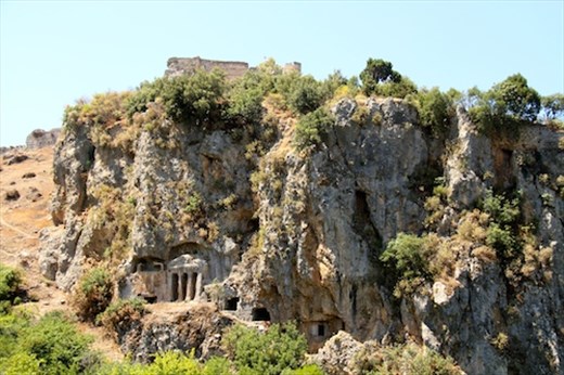Stone carved tombs, Tlos