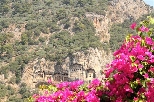 Rock carved tombs of Dalyan