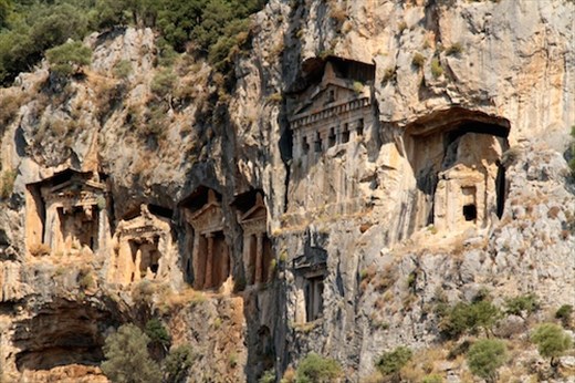 Rock carved tombs of Dalyan