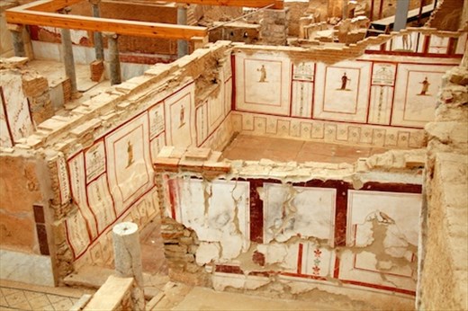 Colorful frescoes, Terrace Houses, Ephesus