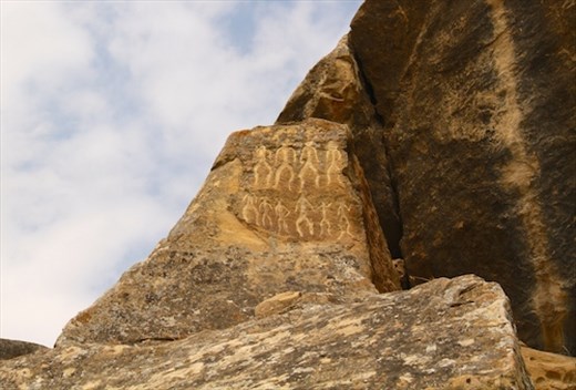 Dancing men, Gobustan Archeological Park