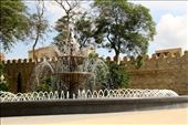 Fountain and old city wall, Baku: by vagabonds3, Views[422]