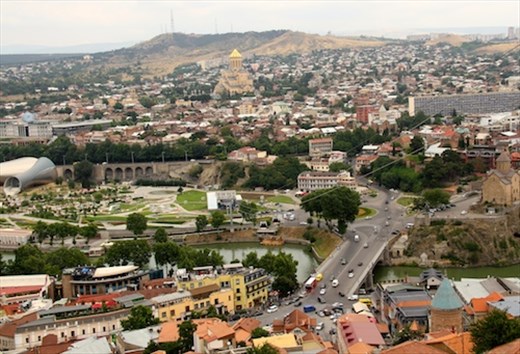 View from the top, Tbilisi