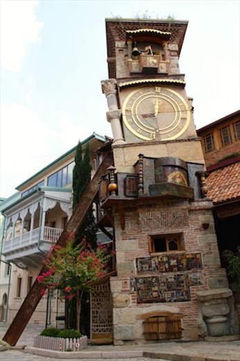 Tower at Rezo Gabriadze Marionette Theater, Old Town Tbilisi