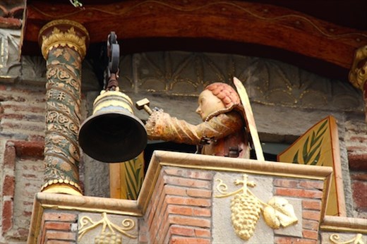 Bell ringer, Tower at Rezo Gabriadze Marionette Theater, Old Town Tbilisi