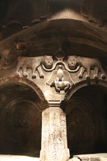 Lions, Geghard Monastery