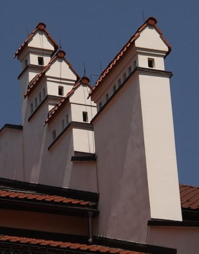 Chimneys. Rynok Square, Lviv