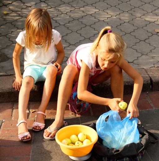 Earning spending money, Lviv