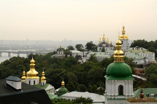 Dnieper River and Pechersk-Lavra, Kiev