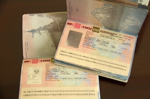 Russian visas, ready to go