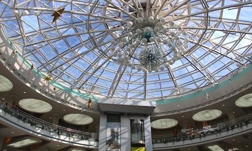Dome of Stolitsa underground shopping center, Minsk
