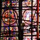 Stained glass through the scaffolding, Notre Dame Cathedral, Tournai Views[455]